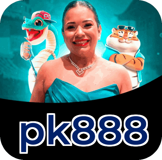 Interface do aplicativo pk888 mostrando jogos disponíveis no iOS e Android